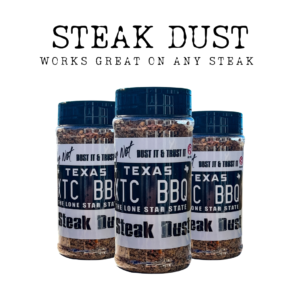 STEAK DUST Steak seasoning rub, Xtreme Texas Cookers